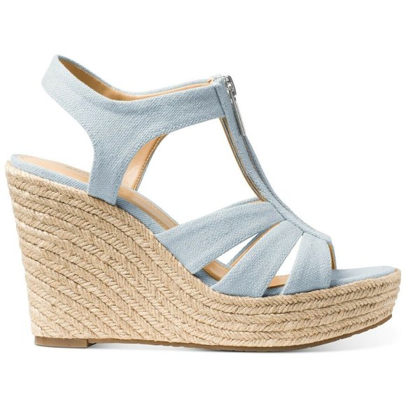Michael Kors Berkley Espadrille Wedge Sandals - Picture 2 of 3